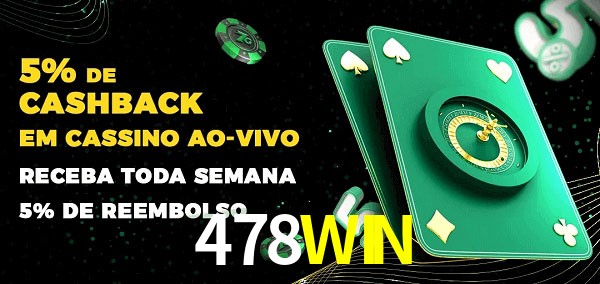 Promoções do cassino ao Vivo 478WIN